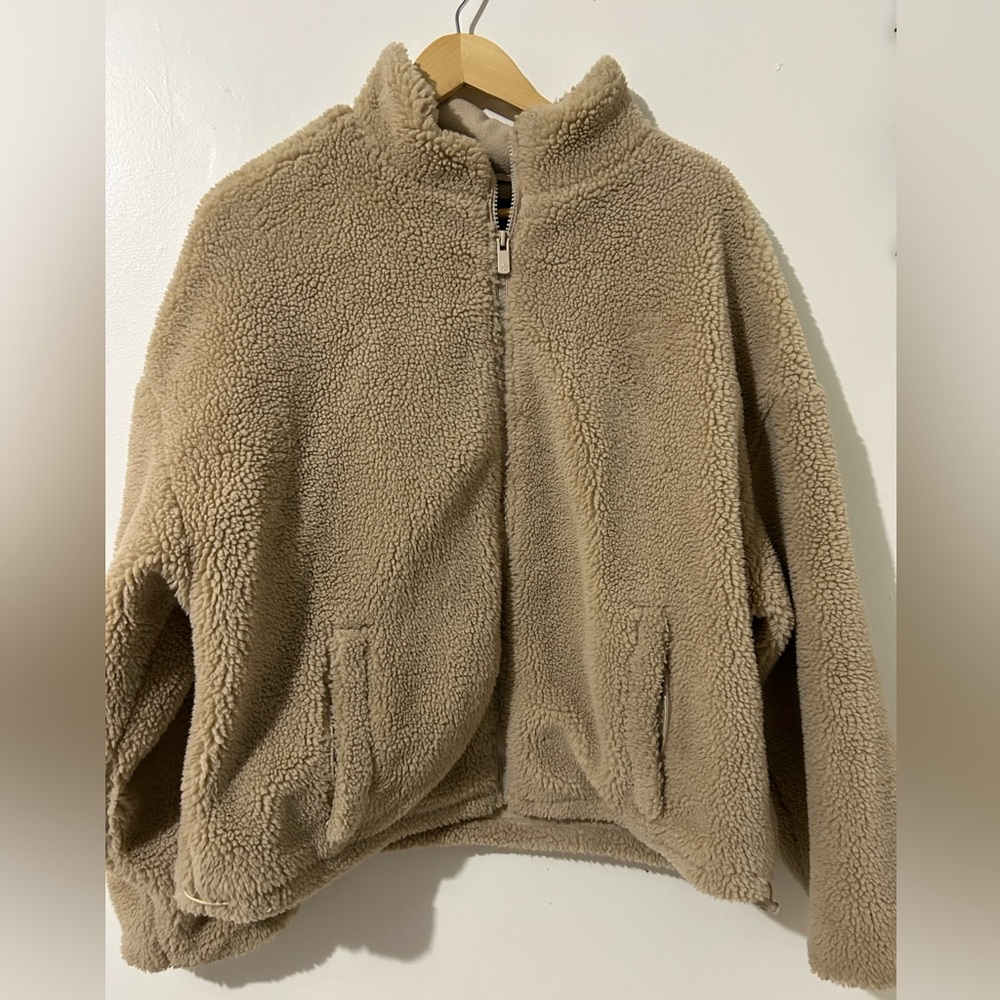 Cozy Tan Teddy Jacket - image 1